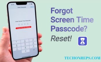 no option for forgot screen time passcode