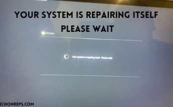 your system is repairing itself please wait